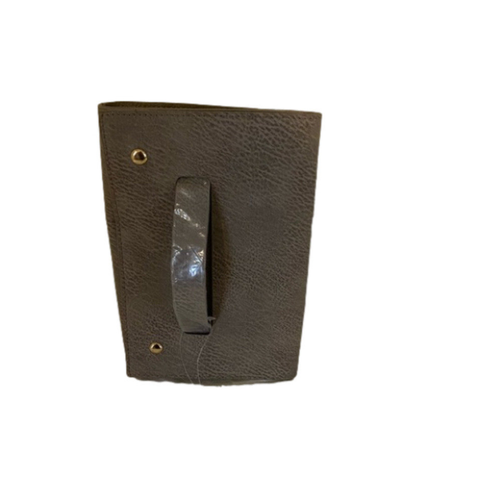 Occasionally made clutch Metallic Leather hand clutch.   9” wide 6” tall new